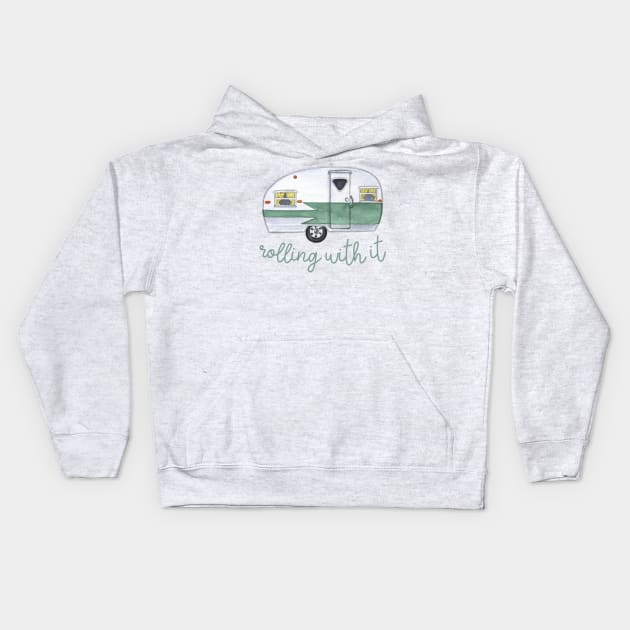 camper rolling with it Kids Hoodie by goblinbabe